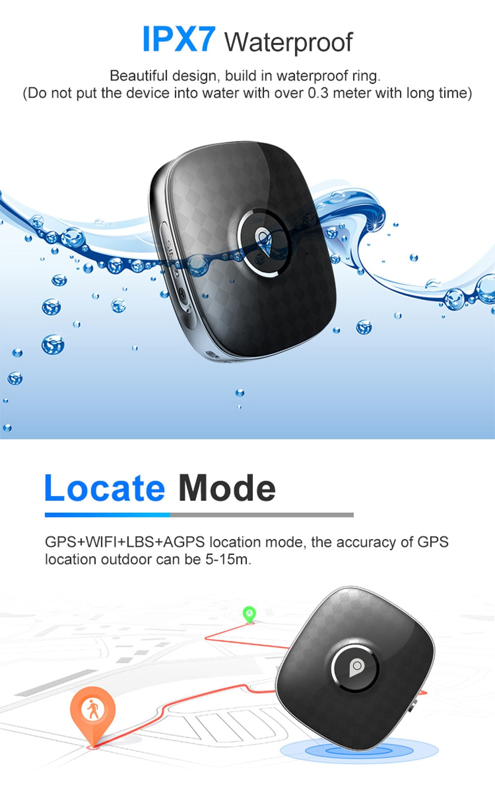 Waterproof 4G Pet GPS Tracker Dog GPS Tracking Collar Mini Anti-Lost Alarm Cat Locator Smart Tracking Device Long Standby SOS
