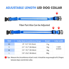 Dog Collar Luminous Pet Supplies Dog Collar Waterpoof