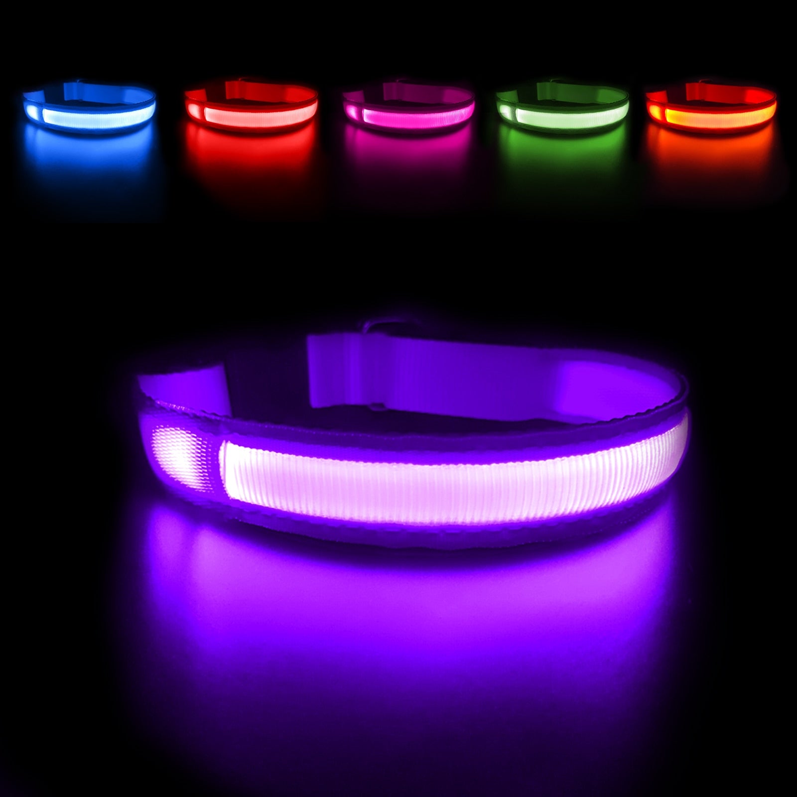 Dog Collar Luminous Pet Supplies Dog Collar Waterpoof