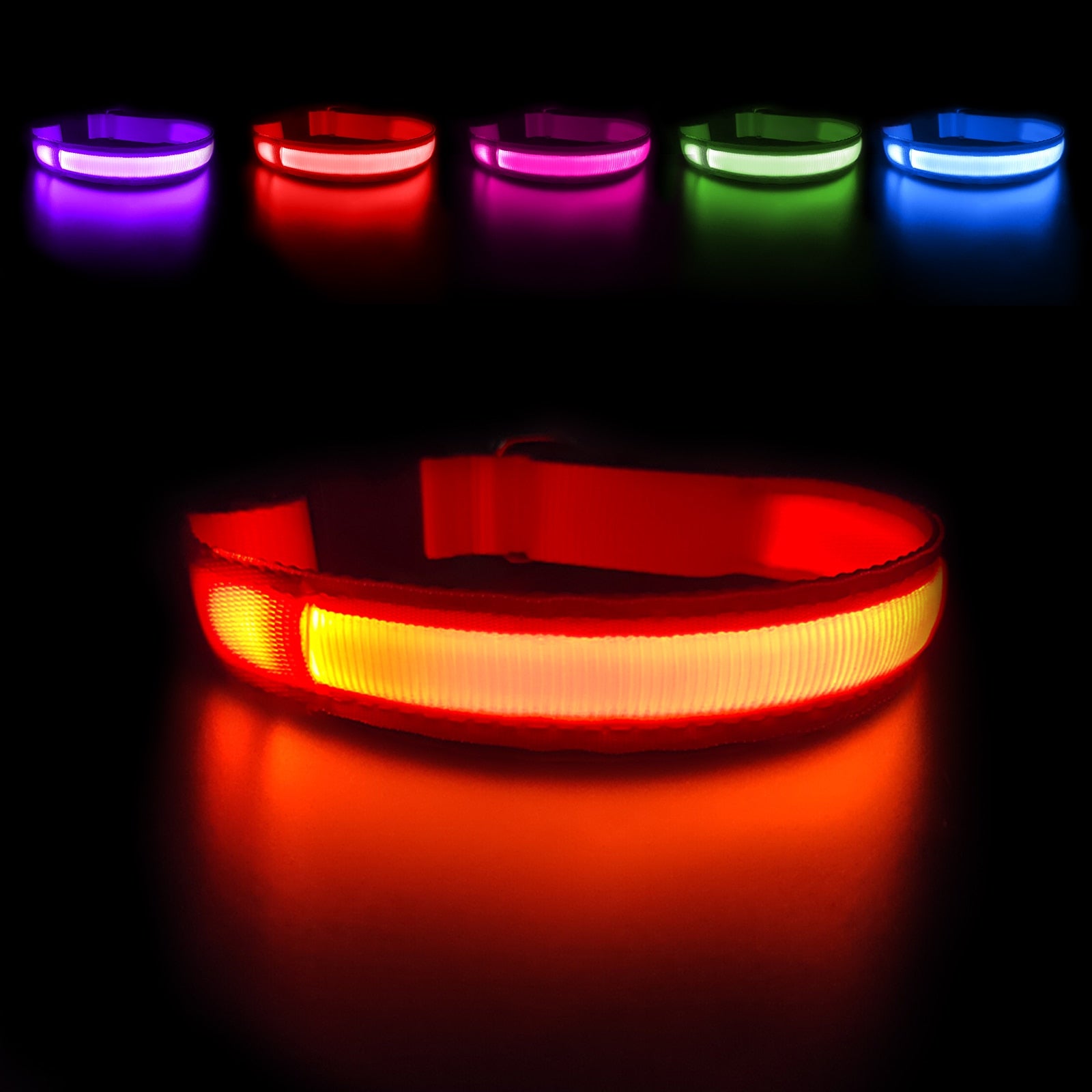 Dog Collar Luminous Pet Supplies Dog Collar Waterpoof