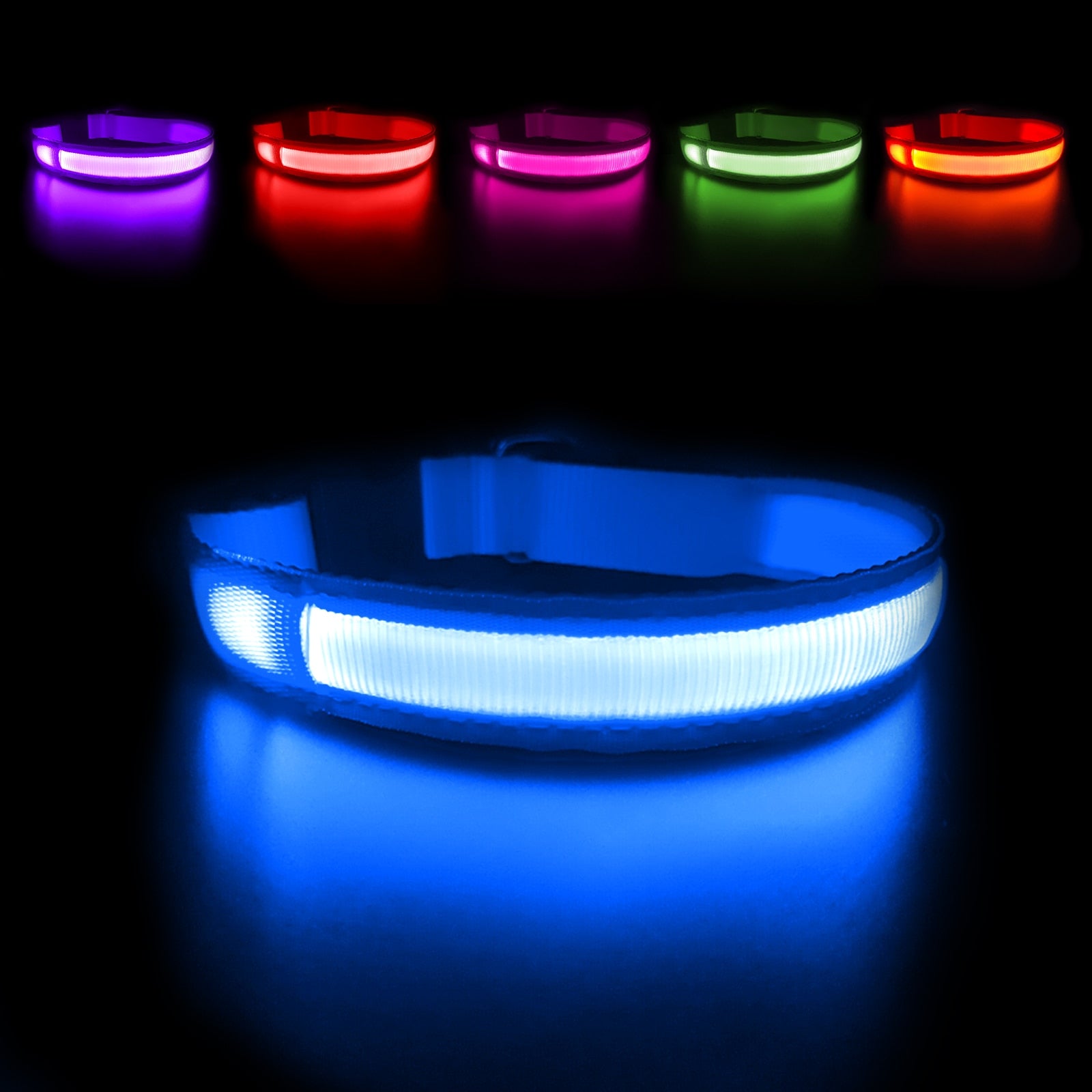 Dog Collar Luminous Pet Supplies Dog Collar Waterpoof